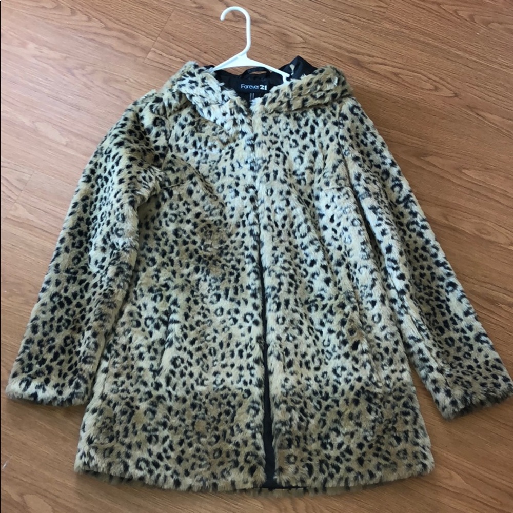 Cheetah print coat